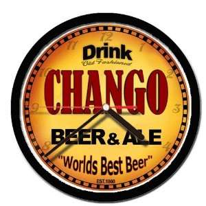  CHANGO beer and ale cerveza wall clock 