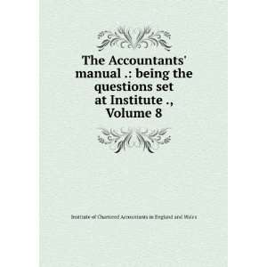   Institute of Chartered Accountants in England and Wales Books