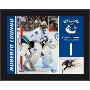  Roberto Luongo Plaque  Details Vancouver Canucks 