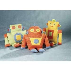   ROBOT PILLOWS Set of 3 ADORABLE Spage Age Sci fi NEW
