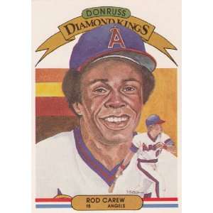  Rod Carew 1982 Donruss Diamond Kings Baseball (Los Angeles 