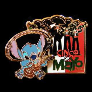 2006 Cinco de Mayo Stitch Disney 3D Pin LE 1500  