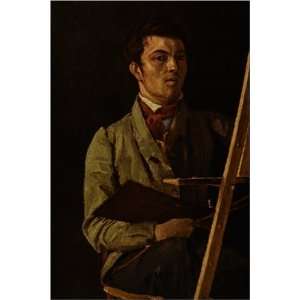  Self Portrait by Jean Baptiste Camille Corot, 17 x 20 