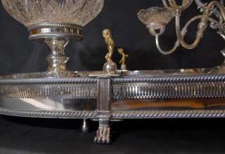 English Sheffield Silver Plate Centrepiece Bowl Epergne  