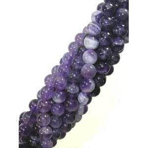  8mm Chevron Amethyst Round Beads Arts, Crafts & Sewing