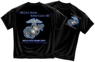 USMC All Gave Some, Some Gave All T shirt S   3XL  