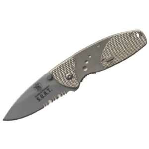   SORT Linerlock Knife with Silver Aluminum Handles