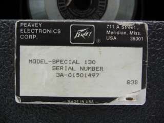 PEAVEY SPECIAL 130 SOLO SERIES COMBO GUITAR AMPLIFIER AMP W/ SCORPION 
