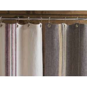  Rustin Linen Shower Curtain (Grey)