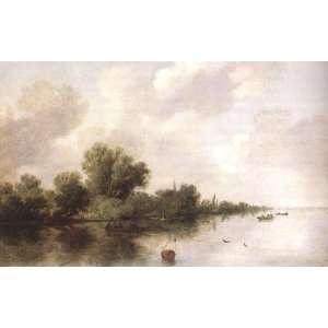   Salomon van Ruysdael   24 x 16 inches   River Lands