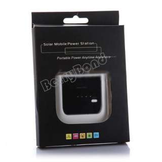 New Solar Power Station Portable Backup Battery Charger for iPhone 4G 