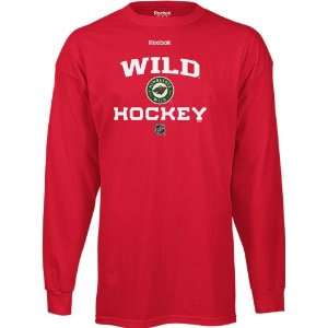  Minnesota Wild Authentic Team Locker Long Sleeve T Shirt 