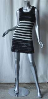 CHANEL BOUTIQUE Black+White Mod*COLLECTIBLE*Dress 38  