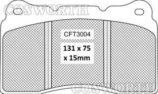 Cosworth Trackmaster Brake Pads 01 07 Lancer Evo 7/8/9  