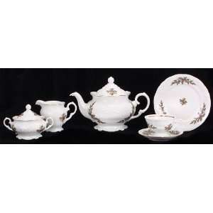 Christmas Berry Fine China Tea Set for Grocery & Gourmet Food