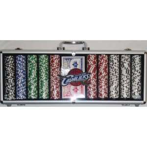   Cleveland Cavaliers 500 Piece Clay Composite Poker Chip Set and Case