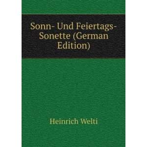  Sonn  Und Feiertags Sonette (German Edition) Heinrich 