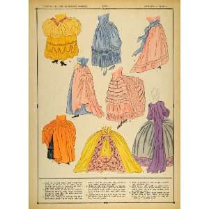 1922 Pochoir Louis XVI French Lady Dress Skirt Costume   Orig. Print 