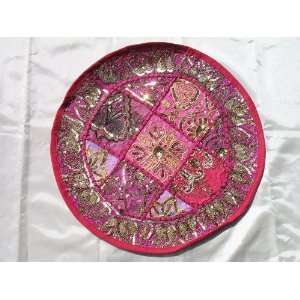  Pink Bed Couch Round Ethnic Pillow Cushion Case 16 