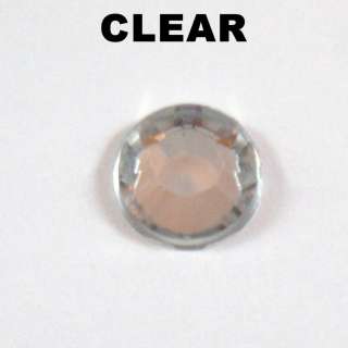 1000 Crystal Clear Flat Back Acrylic 1mm Rhinestone Gem  