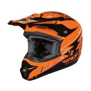 Fly Racing Kinetic Youth Helmet , Color Orange/Black, Size Sm XF73 