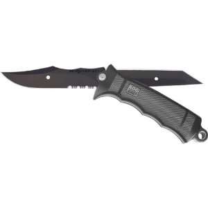 com SOG SEAL Revolver 4 3/4 Blade Revolves Black Tanto or Clip Blade 