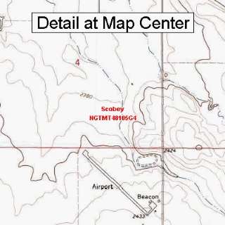 USGS Topographic Quadrangle Map   Scobey, Montana (Folded/Waterproof 