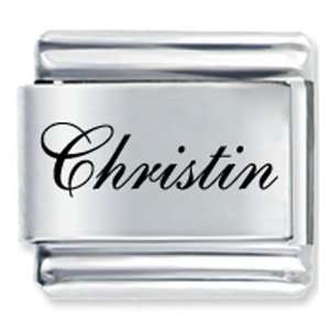   Edwardian Script Font Name Christin Italian Charms Pugster Jewelry
