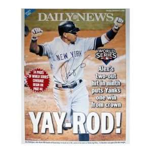  Alex Rodriguez YAY ROD 11 2 2009 Daily News Cover 16x20 