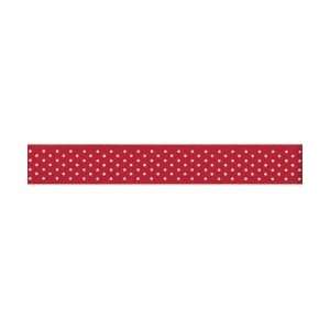  Offray Swiss Dot Ribbon GG 5/8 9 Feet Red; 6 Items/Order 