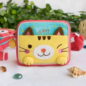 Smile Cat] Swingpack Bag Purse / Wallet Bag  