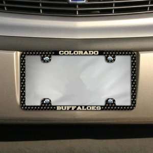  NCAA Colorado Buffaloes Thin Rim Mini Logo License Plate 