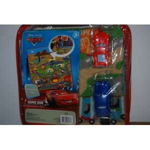  Disney Cars Game Rug with 2 Cars Toys & Games