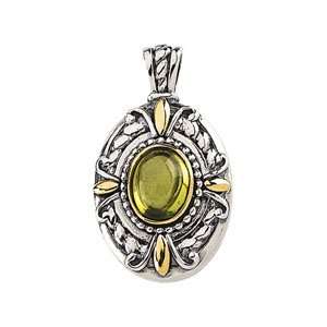   mm Genuine Cab Peridot Pendant   5.2 grams. Big Sur Elegance Jewelry