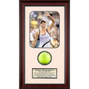  Maria Sharapova Autographed Tennis Ball Shadowbox 