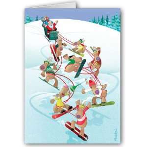  Snowboarding Christmas Card