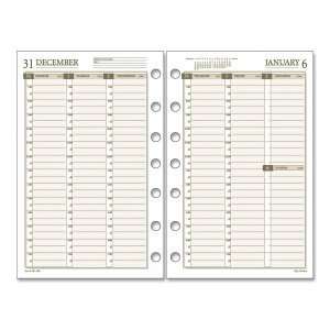  Day Runner 481 485 11 Pro Vertical Planner Refill   Weekly 