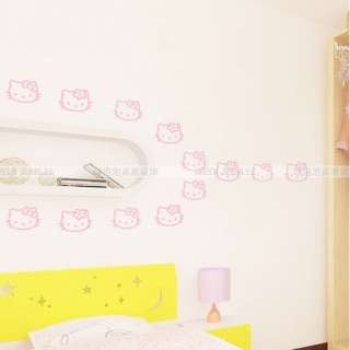 New HELLO KITTY head Wall Mural Stickers Decor Decals Childern wall 