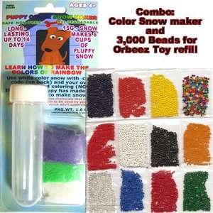  Combo Puppy Color Snow Maker + 12 Pack Generic Refill Kit 