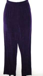 NEW Slinky Brand 3/4 Sleeve Tunic and Pants Set BLACK/S  