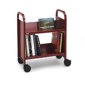   Single Sided Booktruck with Two Slanted Shelves