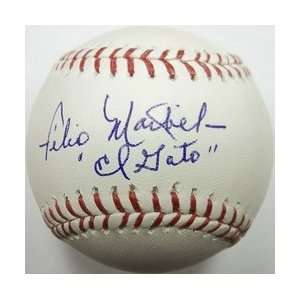  MLBPAA Felix Mantilla El Gato Autographed Baseball Sports 