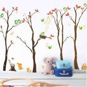  Tree Forest Wall Decal Sticker Home Decor   Easy Wall 