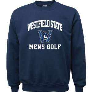  Westfield State Owls Navy Youth Mens Golf Arch Crewneck 