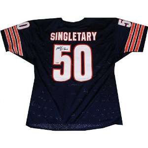  Mike Singletary Chicago Bears Autographed Home Navy Jersey 