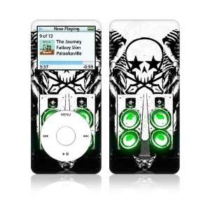  DJ Skull Decorative Skin Decal Sticker for Apple iPod Nano 