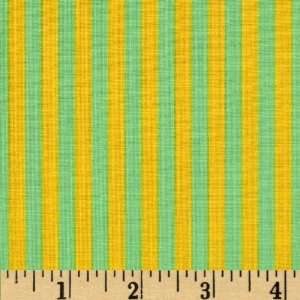   And Me Stripe Lime/Gold Fabric By The Yard Arts, Crafts & Sewing