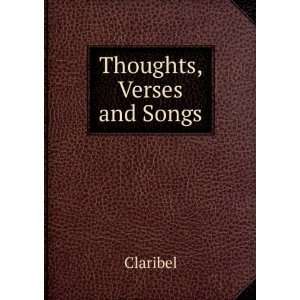 Thoughts, Verses and Songs Claribel Books
