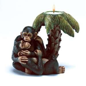   Lamps & Kissing Monkey Couple Sculpture (Plus Free Gift with Purchase
