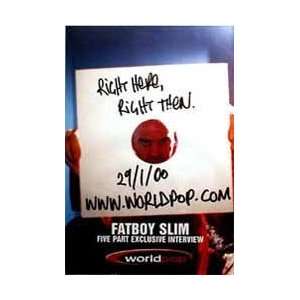 Music   Dance Posters Fat Boy Slim   World Pop   76x51cm  